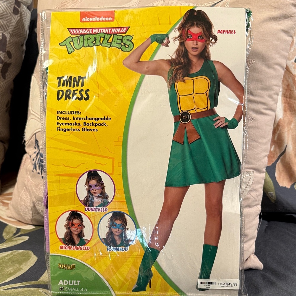 Nickelodeon TMNT Raphael Green and Red Costume Dress